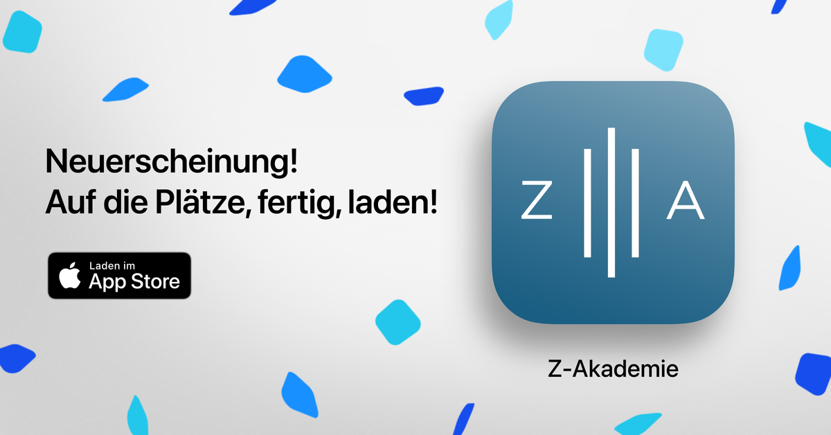 Z-Akademie App, jetzt im App Store erhältlich. Entdecken Sie die Lernplattform für effizientes Lernen und Weiterbildung.